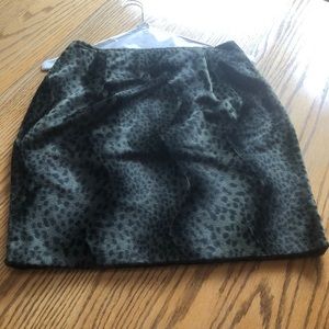 Vintage Green Leopard Skirt
